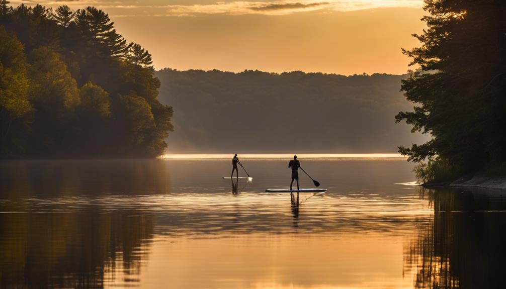 enjoying calm waters