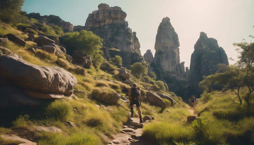 exploring limestone forest terrain