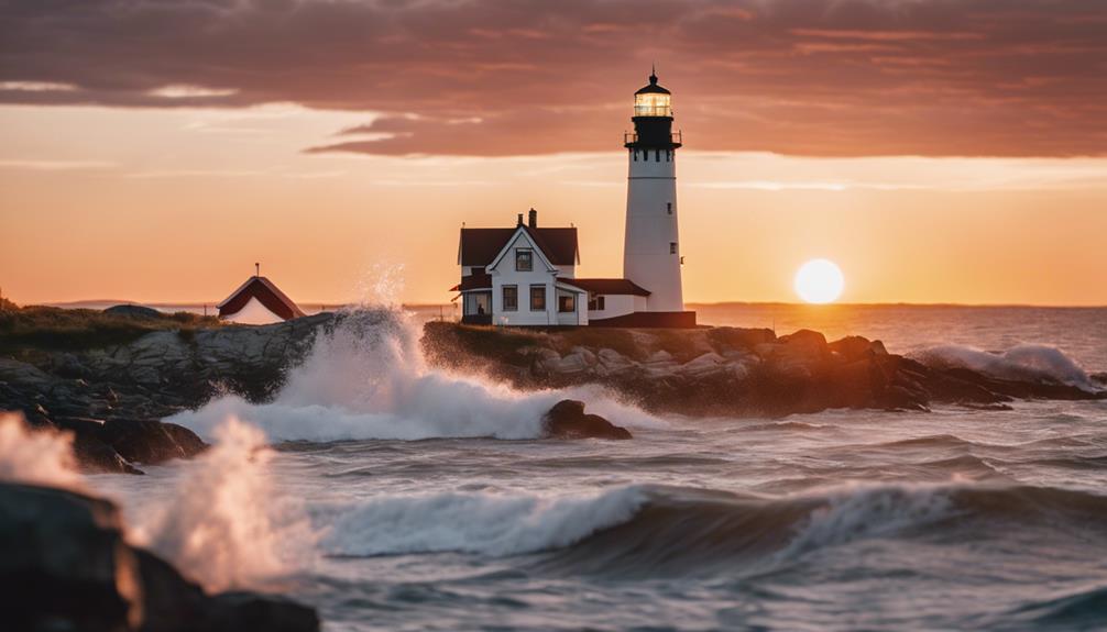 historic beacons on water