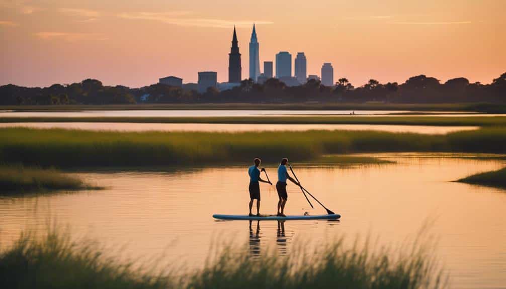 water sports on lake